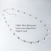TBCYD 3/4/5mm D Color Moissanite Choker Necklace For Women S Sier Round Cut Diamond Bubble Neck Chain Party Jewelry Gifts