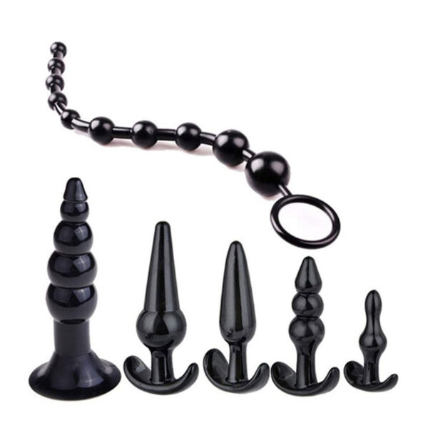 b8ea4e1b47409b89 6pcs Butt Plug Training Kit Sexual Lubricante Anal Set Beginners Couples Gay Lesbian Sex Toys Flirt for Women Men