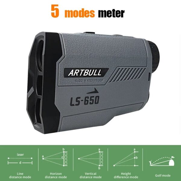 b90f175f6ff7b807 1000m Laser Hunting Outdoor 650m Golf Rangefinder Telescope with Flag-Lock Slope Adjusted Distance Meter
