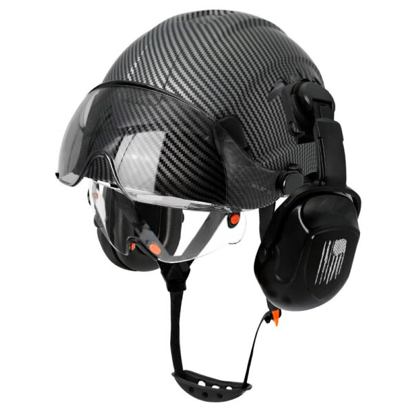 b91b6e91761d7094 CE Construction Safety Helmet With Visor Built In Goggle Earmuffs For Engineer Hard Hat ANSI Industrial Work Cap Head Protection