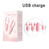 Sucking Vibrating Nipple Clamp Tongue Licking Vibrator For Women Breast Massage Labia Clitoris Clip Stimulation Massager Sex Toy