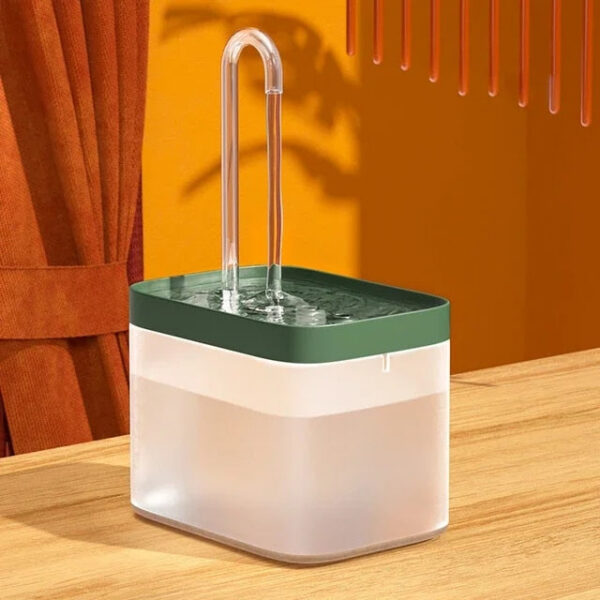 Ultra-Quiet Cat Fountain Filter Smart Automatic Pet Dog Water Dispenser&Burnout Prevention Pump1.5L Recirculate Filtrin