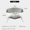 b931da1c35c349ec SmiloDon Camping Brazier Folding Bonfire Portable Firewood Campfire Furnace Outdoor Fire Wood Stove Burner Heater