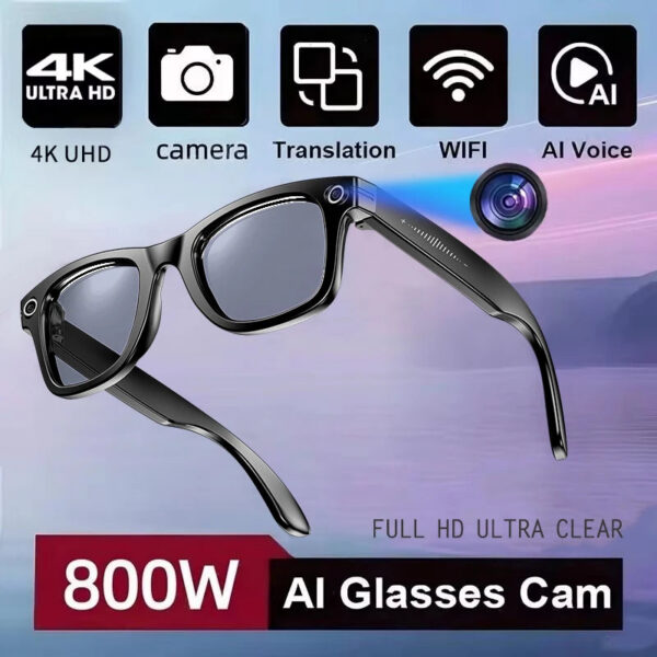 b93d9a2fcc48e5fd New 800W Camera AI Glasses Men Color-Changing Smart Translation Glasses Photo Video Recording Waterproof Call Smart Sunglasses
