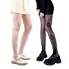 SERAPHY Women's Patterned Tights Fishnet Floral Sexy Pantyhose Stockings Leggings for Party Club, 2 Pairs