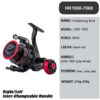 b96d266cf0c5f23a New Max Drag 30KG Right/left Inter-Changeable Handle Spool Fishing Gear 5.2:1 Ratio High Speed Spinning Casting Reel