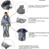 b973c28480829943 72" Large Wearable Human Sleeping Bag Zipped Foot Opening Design Free Size Ultralight Hoodie Quilted Warm Thermal Coat for Adults Winter or Outdoor 4 Season Camping