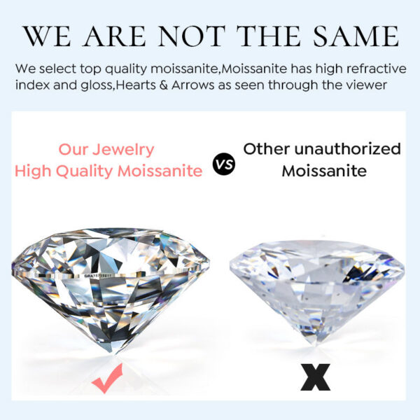 b97973905dd8e032 GRA 0.5ct 1ct D Real Moissanite Dia Wedding Halo square Rings for Women Original Sterg Sier Fine Jewelry