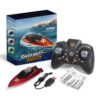 b99636c25c8b3ec2 Mini RC Boat 5km/h Radio Remote Controlled High Speed Ship with LED Light Palm Boat Summer Water Toy Pool Toys Models Gifts