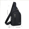 b99bed117a27ab6a Men New Leisure Fashion Trend One Shoulder Chest Outdoor Sports Multi Functional Crossbody Bag