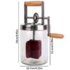 b9b345ca557c8c66 Homemade Churner Manual Butter Maker Food Mixer Glass+silicone 1000ml/1500ml Stirring Tool Silicone Wheel Kitchen Gadgets