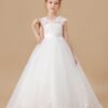 Kids' Princess Flower Girl Dress Wedding Ceremony First Communion Banquet Prom Night Celebration Event Ball Evening-Gown Party