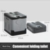 b9c45c02c07111fa Portable Folding Outdoor Camping Potty Adults Kids Cover Design Seat Reusable Toilet for Picnic Car Travel