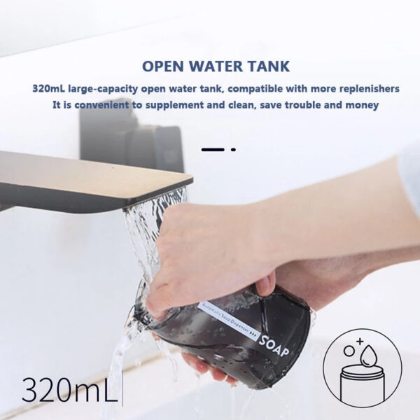 b9d21d174e82e1da Automatic Dispenser USB Rechargeable 320ml Liquid Soap Dispensers Digital Display Foam Hand Sanitizer hine Home