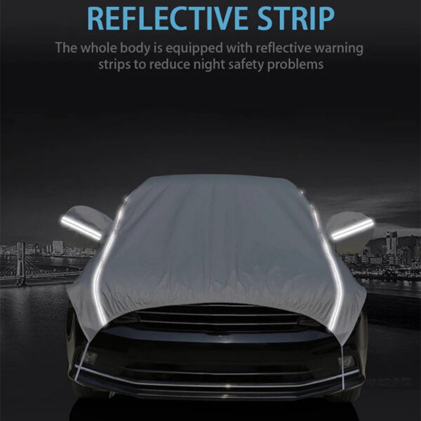 b9d70483dc9b2286 Universal Half Car Cover Waterproof Outdoor Cover Oxford Sun Rain Uv Protection Dustproof Snowproof Car Body Cover for SUV Sedan