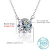 b9edcebbdc1b166f ALIZERO 3.0ct VVS1 D Color Moissanite Necklace For Women Fine Jewelry with GRA 925 Sterling Sliver Chain Plated 18k White Gold