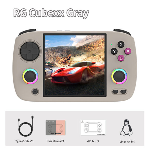 b9f1923f6e37cf06 ANBERNIC RG CubeXX Handheld Game 3.95" IPS 720*720 Screen ux WIFI Bluetooth HD-Connection Retro Video Gaming Console