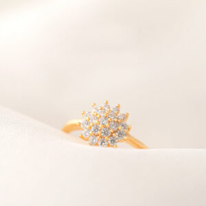 1.5 Carats for Women Engagement Bizuteria Anillos Gemstone 14K Yellow Gold Diamond Wedding Ring Box