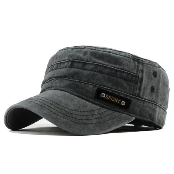 b9fcd1cf9001f688 Wash Wholesale Spring, Summer And Autumn New Cotton Flat Top Outdoor Army Hat Men's Mesh Visor