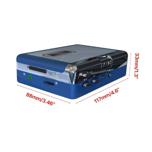 Bluetooth-compatible Cassette Player Tape to MP3 Converter with Headphone Stereo DropShipping