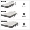 Naturehike Air Mattress with Built in Pump and Pillow, Gray (Narrow King-78.74 x 70.9in)