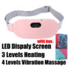 Electric Period Cramp Massager Vibrating Heating for Menstrual Waist Stoh Abdominal Warm Palace Belt