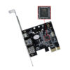 PCI-E 1X 16X 1394 DV Video Capture Card with 6 to 4 Pin Firewire Adapter Desktop Computer 3 Port Accessory