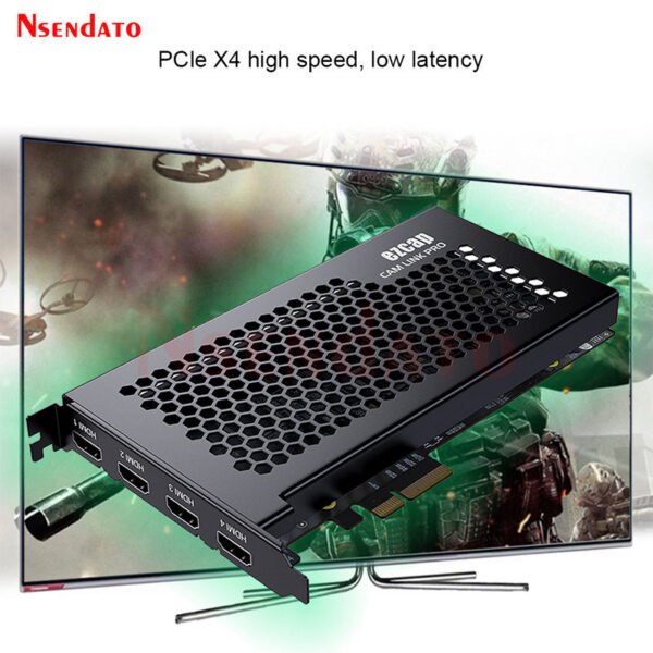 ba300e10e709cec6 Ezcap335 PCI-E 4Ch HDMI PCIE Video Capture Grabber Board Card For Multicam Live Streaming Camcorders DSLRs Action Camera Laptop