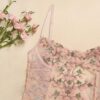 ba3168685827d772 Lilosy Women Sexy Lace Up Floral Embroidered Teddy Lingerie Bodysuit Top Mesh Sheer One Piece