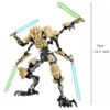 ba3a22dd420e587e Ksz714 Star Anime General Robot Grievous With Lightsaber Hilt Combat Weapon Model blocks Assemble Figure Toy Gifts