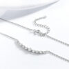Smyoue Total 1.1ct All Moissanite Necklace for Women Sparkling Lab Diamond Pendant Jewelry 100% S Sterling Sier GRA