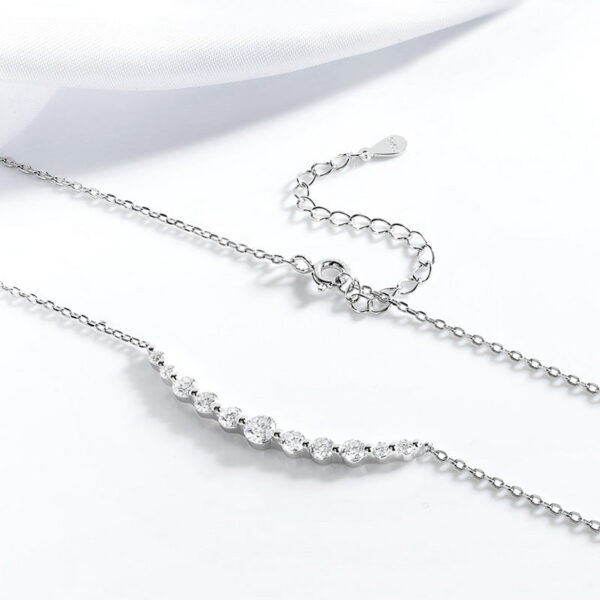 Smyoue Total 1.1ct All Moissanite Necklace for Women Sparkling Lab Diamond Pendant Jewelry 100% S Sterling Sier GRA