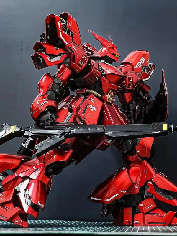 ba4fbee67e535536 DABAN 6631S MG 1/100 Sazabi Electroplated Ver Assembly Model Kit Action Figures Robot Figuine Plastic Model Kids Hobby Toy GIfts