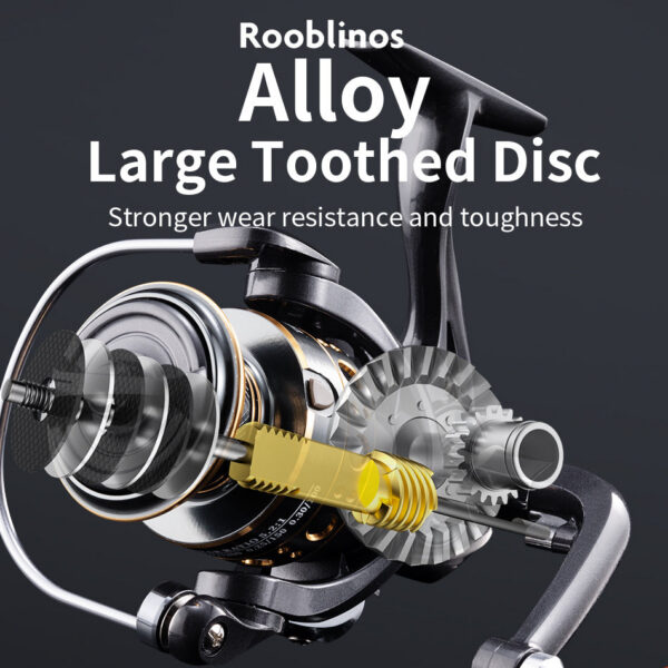 Roobos BK Spinning Reels For Saltwater Freshwater Metal Spool Left/Right Interchangeable Trout Carp Fishing Tackle