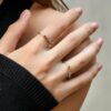 ba9154e76c9aebde MODIAN 925 Sterling Silver Simple Romantic Heart Finger Ring Trendy Metallic Contrast Design Rings For Women Fine Jewelry