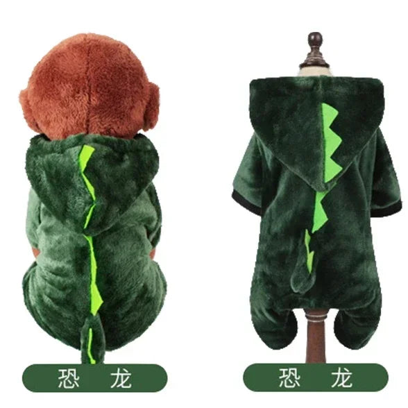 Dog Clothes Soft Warm Fleece Jumpsuits Pet Clothing for Small Dogs Puppy Cats Hoodies Chihuahua Yorkshire Costume Coats