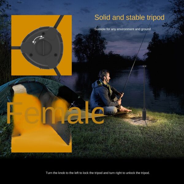 baabdf7e5a5a67e5 Outdoor Charging LED Camping Light for Work, Portable Telescopic Ultra High Brighess Lighting