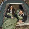 bab235a249fb0785 Poepore XXL Schlafsack Outdoor für Erwachsene 3–4 Jahreszeiten Flanell Schlafsäcke Camping Winter Deckenschlafsack mit Aufbewahrungstasche Wasserdichter und Warmer 230 x 90CM