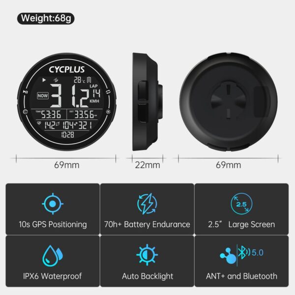 bace179ac46357f4 CYCPLUS M2 Cycling Bicycle Accessories GPS Bicycle Computer Wireless ANT+ Bluetooth Waterproof Speedometer Bike Cyclocomputer