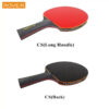 bade2b21fb4f2538 5/6 Star Table Tennis Racket 2PCS Professional Ping Pong Racket Set Pimples-in Rubber Hight Quality Blade Bat Paddle with Bag