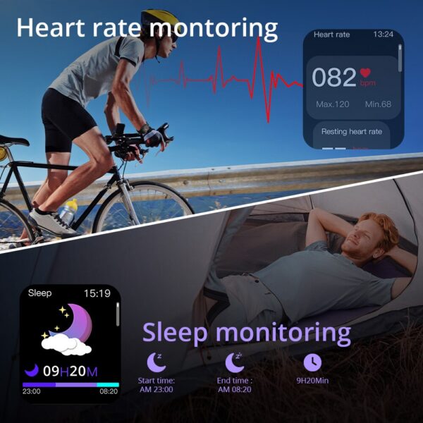 bae4b3baca1cd8e3 COLMI P73 1.9" Outdoor Military Smart Men Bluetooth Call Smartwatch For Xiaomi Android IOS, IP68 Waterproof Fiess Watch