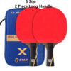 baf12ed77407f9be HUIESON 6 Star 2Pcs Carbon Table Tennis Set Super Powerful Ping Pong Raet Bat For Adult Club Training New Upgraded