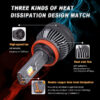 bafaede6ffc32cfe DAWNKNIGHT K5C 4300K 110W H7 H4 Led Lamp Double Copper Tube 3000K Led Lights For Car H1 H11 HB3 9005 HB4 9006 Led Headlight Bulb