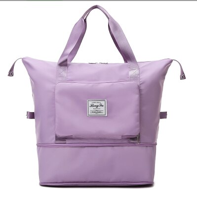 1PC Foldable Large Capacity Short Distance Travel Dry and Wet Separation Fiess Handbag Lage Bag