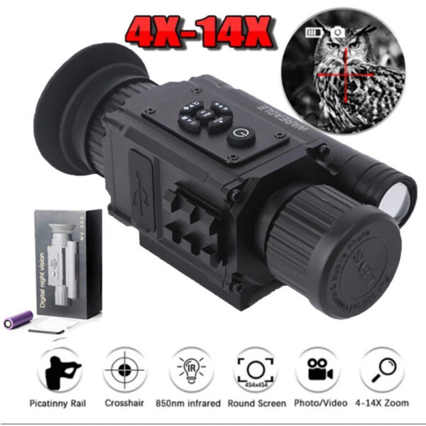Digital Vision 1080P Video Camera Infrared Monocular Multiple Image Mode Crosshair Hunting Night Sight Scope Telescope
