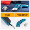 3.6V Multifunctional Electric Fabric Cutting hine Leather Scissors With Tungsten Steel Blades USB Rechargeable Tool