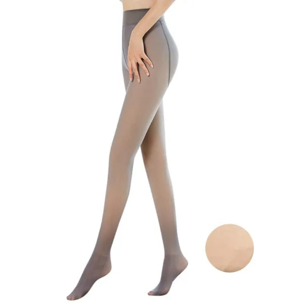 bb2cef3d463ee6c5 Socks & Hosiery Women Winter Warm Fake Translucent Pantyhose Thicken Faux Fleece Lined Seamless Stockings Slimming Legs Opaque Footed