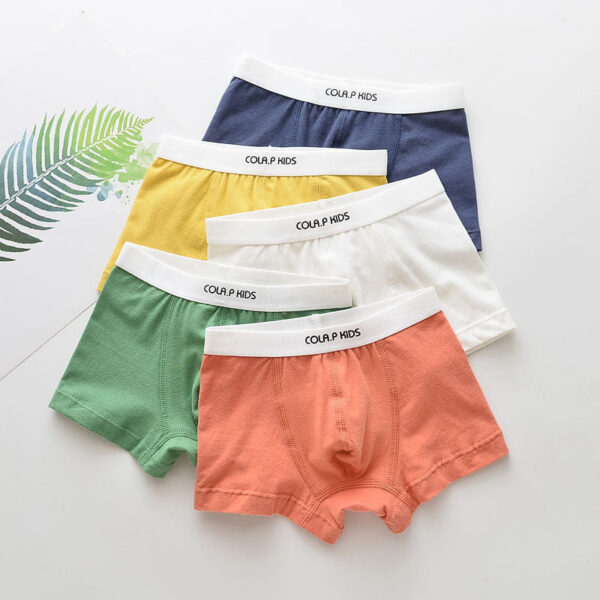 bb2e08e1f4055fc2 Children Boys Cotton Boxer Shorts Children's Panties Kids Underwear For 2-16 years 5 pcs
