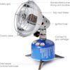 Lixada Camping Heater Portable Lightweight Gas-Heater Stainless Steel Camp Gas Heater for Outdoor Winter Warmth Tent Backpacking Picnic Hiking Traveling BBQ