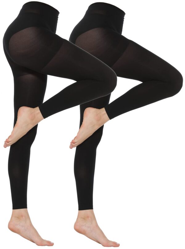 bb420870ea3184c9 MANZI Women's 2-6 Pairs Opaque Control Top Tights Comfort Stretch 70 Denier Pantyhose